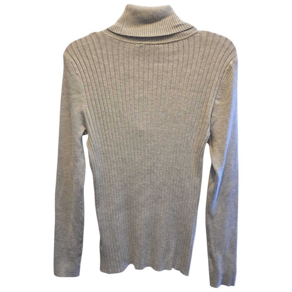 Jones New York Gray Turtleneck Sweater SZ S - Picture 2 of 4